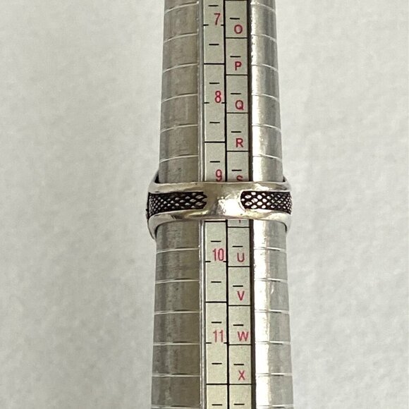 Sterling Silver 925 Green Chalcedony Turkish Ottoman Tughra Unisex Ring Sz 9.25 - Picture 10 of 16